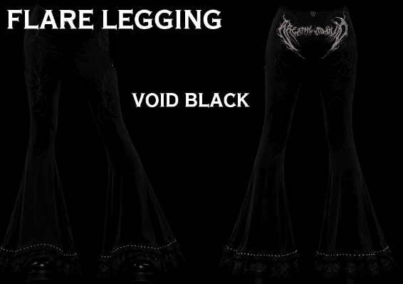 Women's Flared Leggings [VOID BLACK] [WOMENS SEPT 2026 COLL]