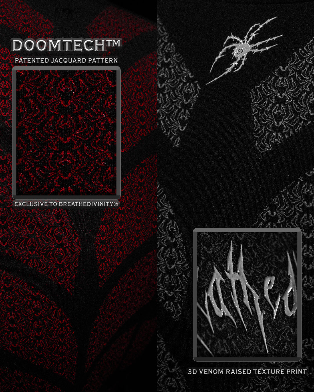 Doom Tech™ Spider-Corpse Short Sleeve Compression [AMETHYST]