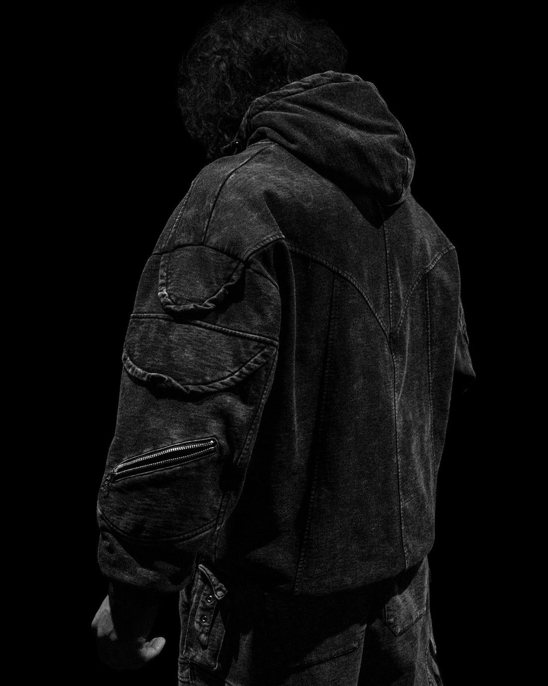 Mercenary Tactical Oversized Full-Zip Hoodie [GHOST]