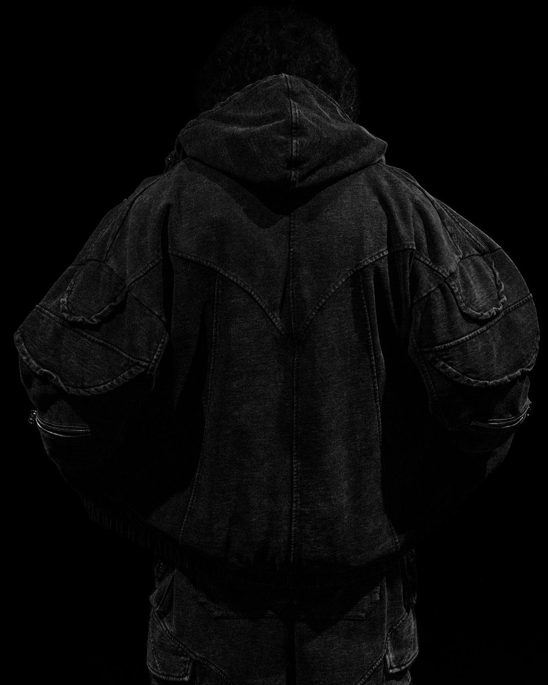 Mercenary Tactical Oversized Full-Zip Hoodie [GHOST]