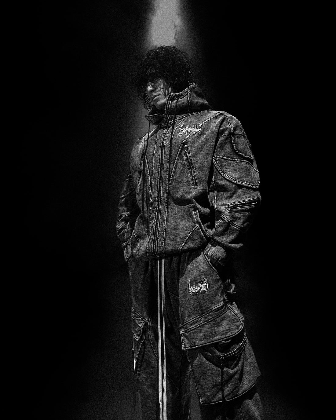 Mercenary Tactical Oversized Full-Zip Hoodie Vintage